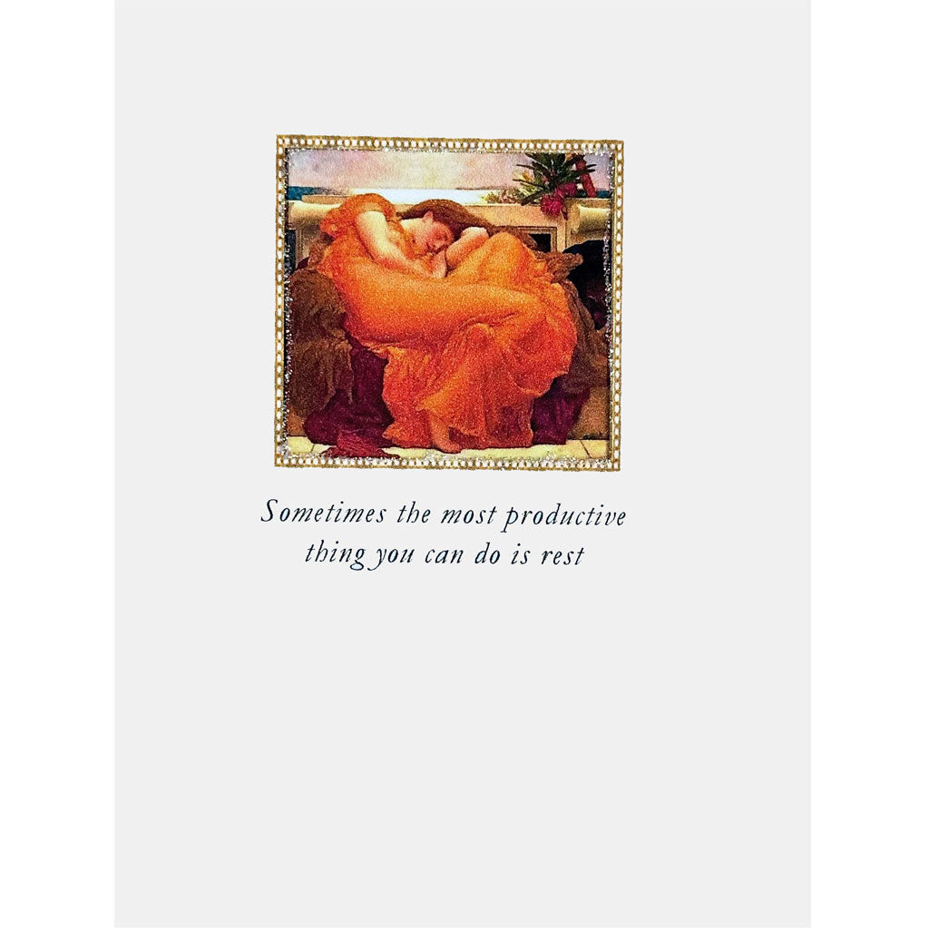 Flaming June Rest Card