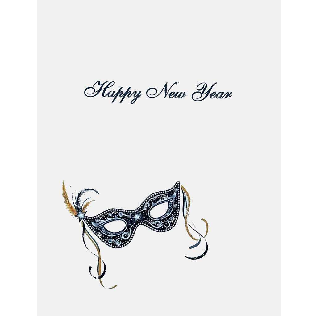 New Years Mask Card