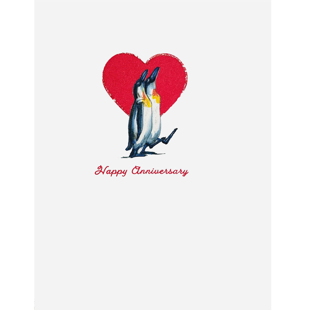 Penguins Anniversary Card