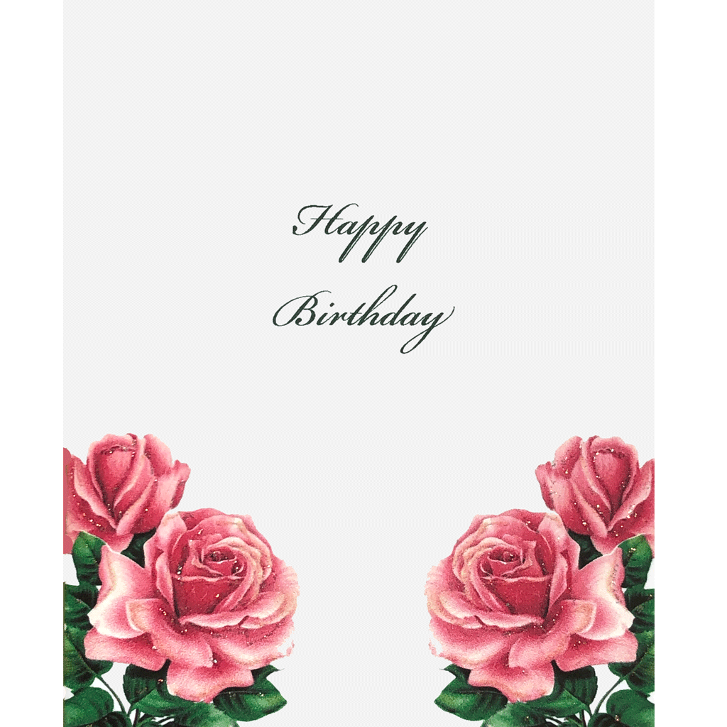 Beautiful Roses Happy Birthday Greeting Card